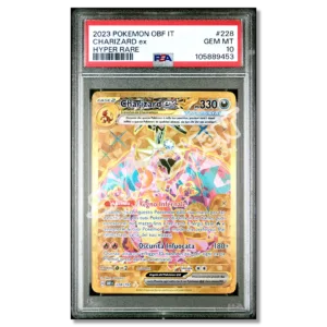 Charizard EX 228 Ossidiana Infuocata PSA 10 (IT)