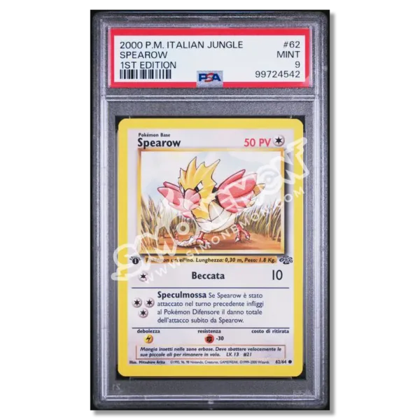 Spearow 62/64 Jungle 1st Edition PSA 9 (IT)