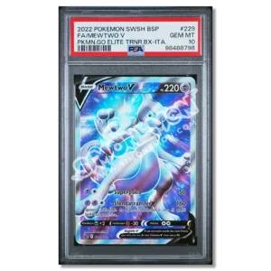 Mewtwo V 229/90 Pokemon GO Elite Trainer Box PSA 8 (IT)