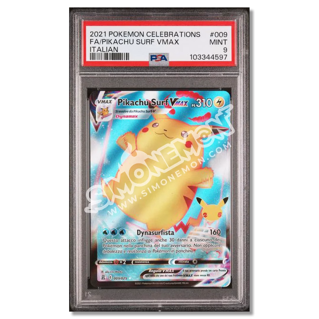 Pikachu Surf VMAX 9 Gran Festa PSA 9 (IT)