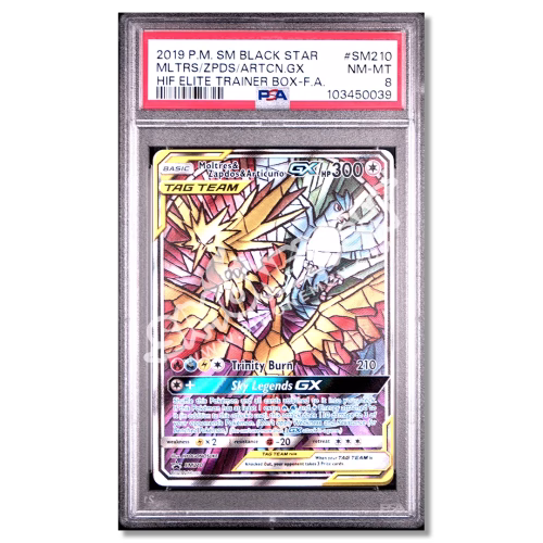 Moltres Zapdos Articuno GX 210 Destino Sfuggente PSA 8 (EN)