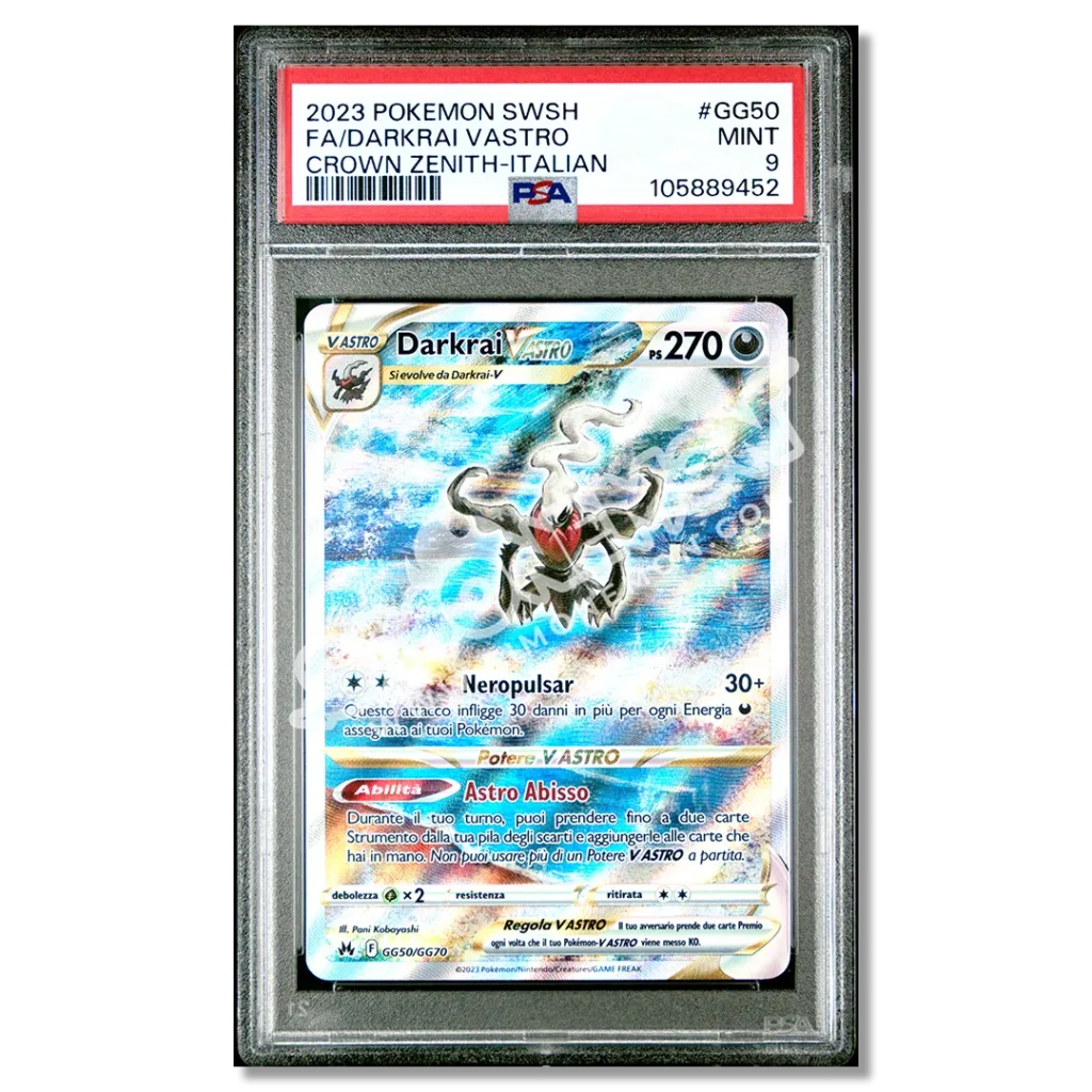 Darkrai VASTRO GG50 Zenit Regale PSA 9 (IT)