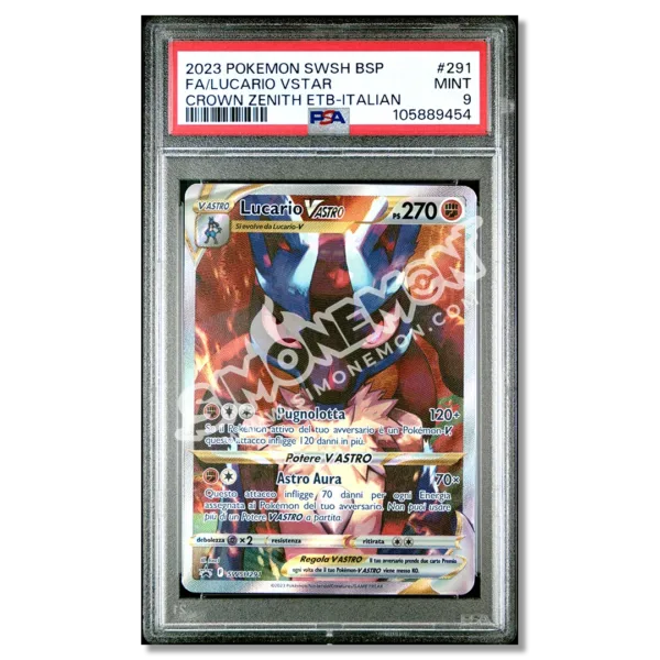 Lucario VASTRO 291 Zenit Regale PSA 9 (IT)