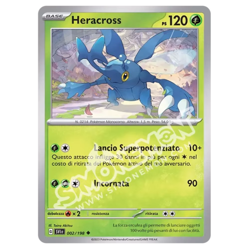 Heracross 002/198 Scarlatto e Violetto Reverse (IT)