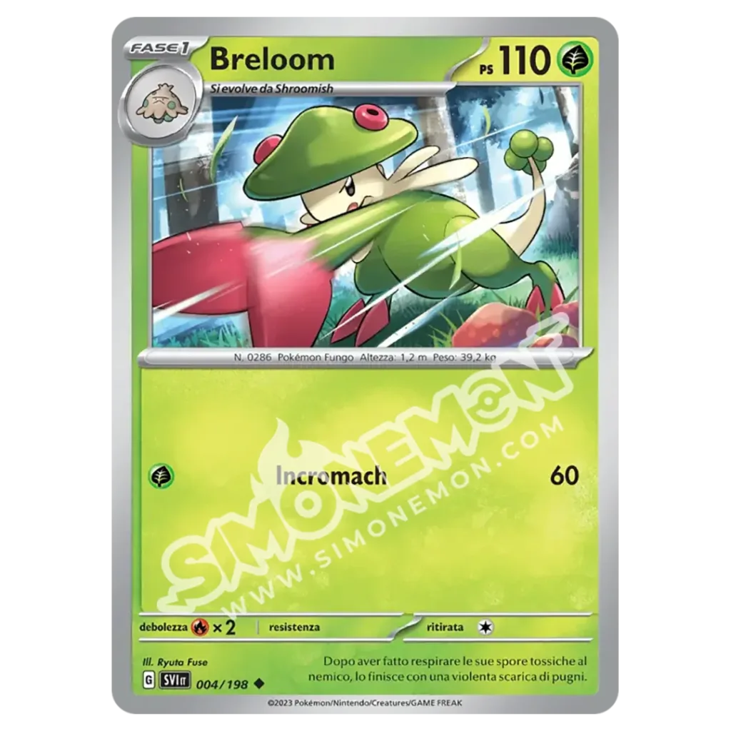 Breloom 004/198 Scarlatto e Violetto Reverse (IT)