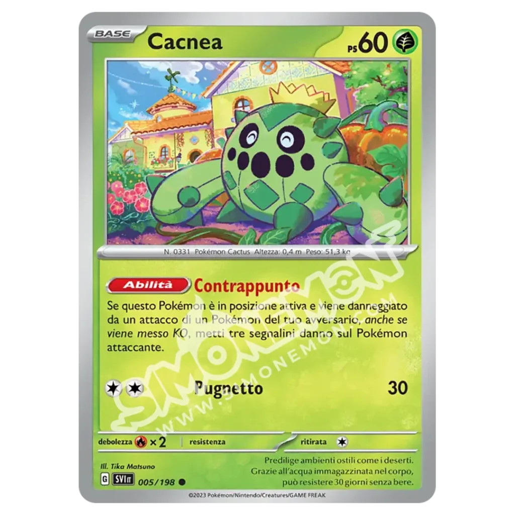Cacnea 005/198 Scarlatto e Violetto Reverse (IT)