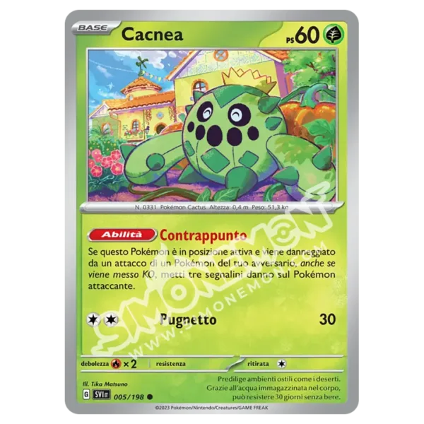 Cacnea 005/198 Scarlatto e Violetto Reverse (IT)