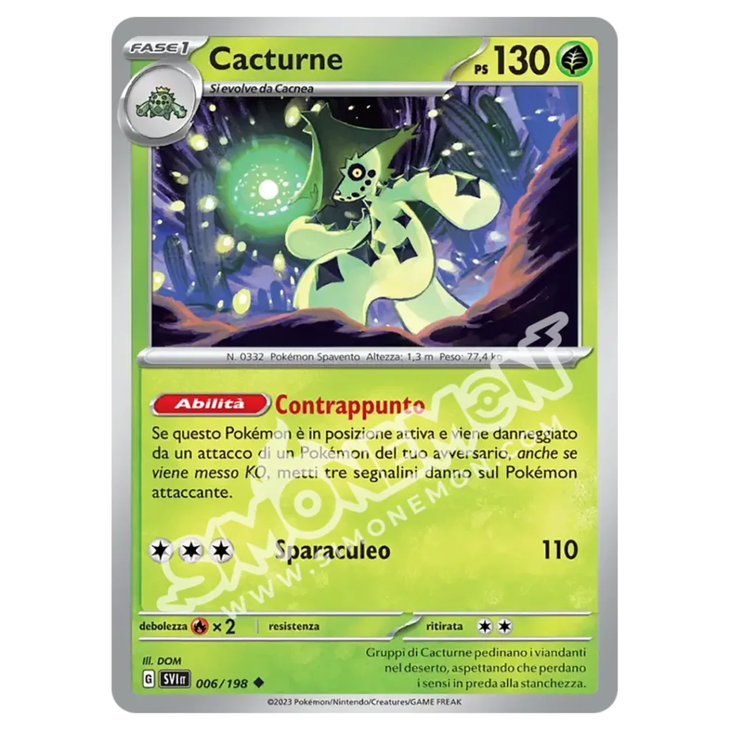 Cacturne 006/198 Scarlatto e Violetto Reverse (IT)