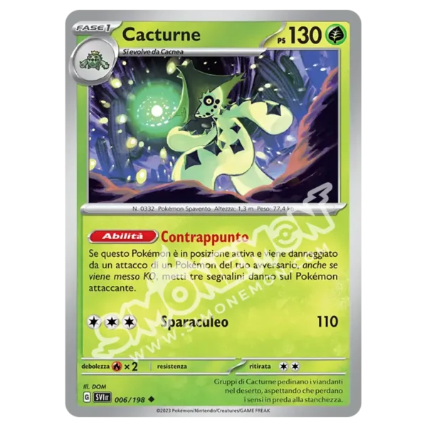 Cacturne 006/198 Scarlatto e Violetto Reverse (IT)