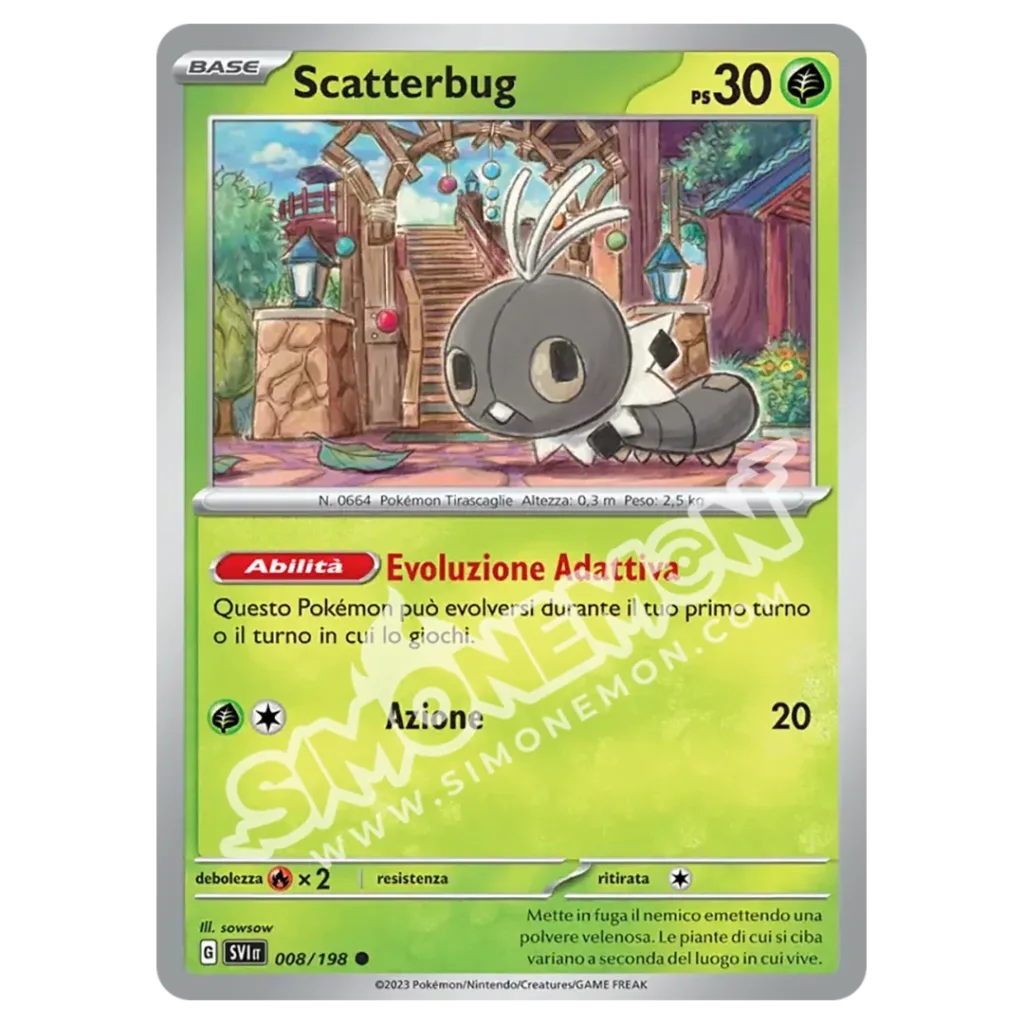 Scatterbug 008/198 Scarlatto e Violetto Reverse (IT)