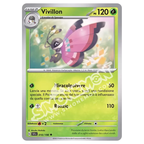 Vivillon 010/198 Scarlatto e Violetto (IT)