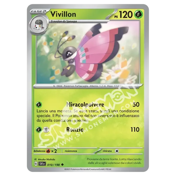 Vivillon 010/198 Scarlatto e Violetto  (IT)