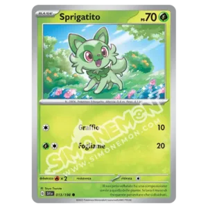 Sprigatito 013/198 Scarlatto e Violetto Reverse (IT)