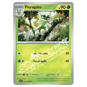 Floragato 014/198 Scarlatto e Violetto Reverse (IT)