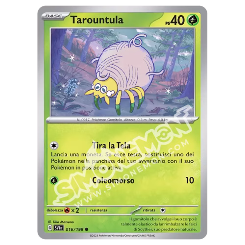 Tarountula 016/198 Scarlatto e Violetto Reverse (IT)