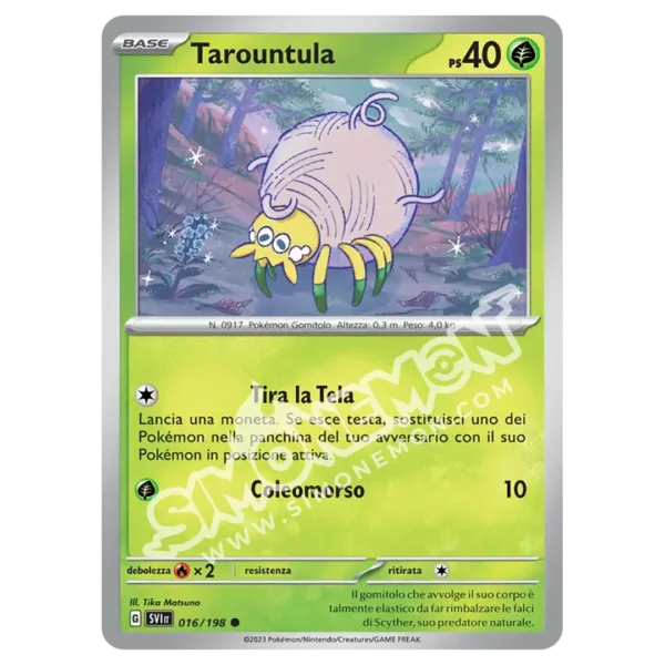 Tarountula 016/198 Scarlatto e Violetto Reverse (IT)