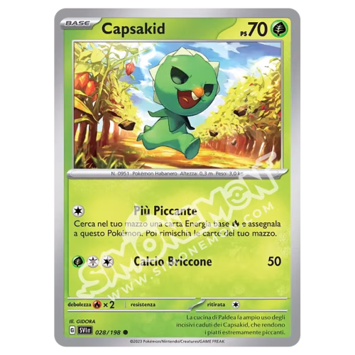 Capsakid 028/198 Scarlatto e Violetto Reverse (IT)