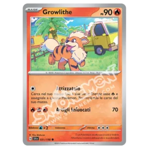 Growlithe 031/198 Scarlatto e Violetto Reverse (IT)