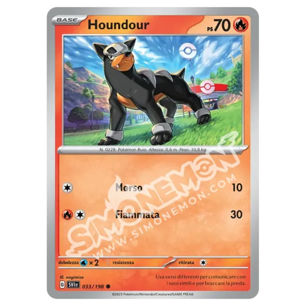 Houndour 033/198 Scarlatto e Violetto Reverse (IT)