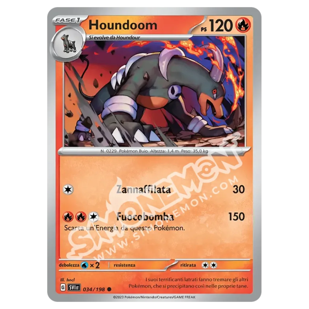 Houndoom 034/198 Scarlatto e Violetto  (IT)