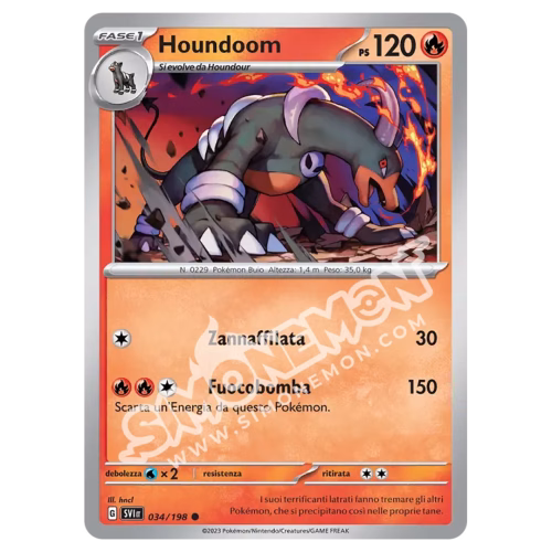 Houndoom 034/198 Scarlatto e Violetto (IT)
