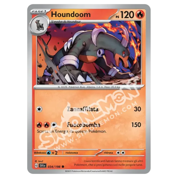 Houndoom 034/198 Scarlatto e Violetto  (IT)