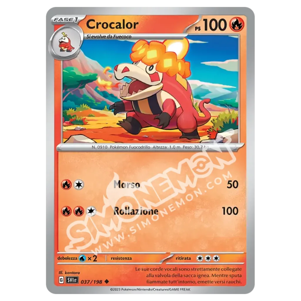 Crocalor 037/198 Scarlatto e Violetto Reverse (IT)