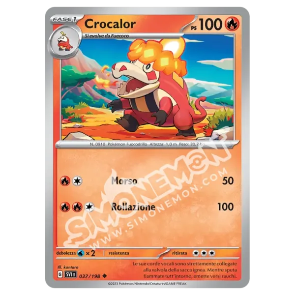 Crocalor 037/198 Scarlatto e Violetto Reverse (IT)