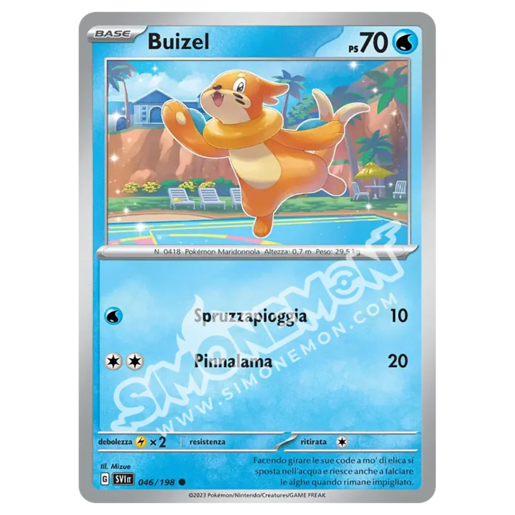 Buizel 046/198 Scarlatto e Violetto Reverse (IT)