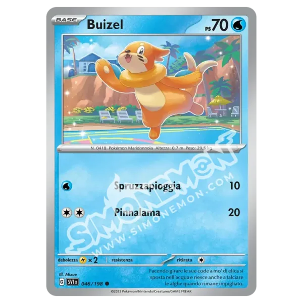 Buizel 046/198 Scarlatto e Violetto Reverse (IT)