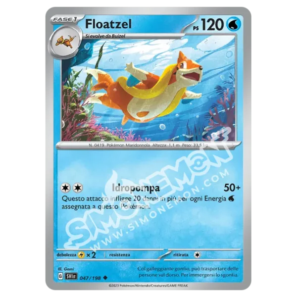 Floatzel 047/198 Scarlatto e Violetto Reverse (IT)