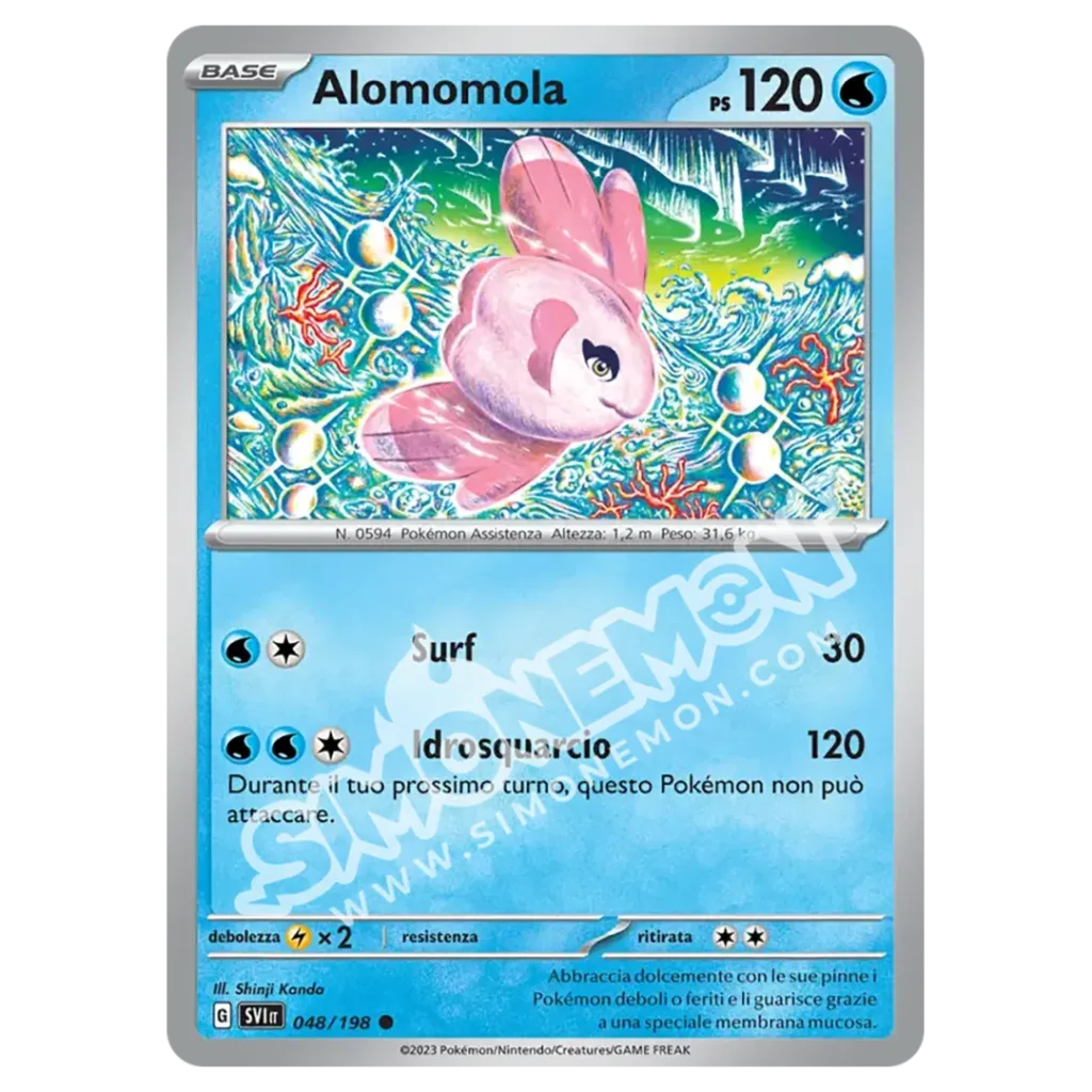 Alomomola 048/198 Scarlatto e Violetto Reverse (IT)