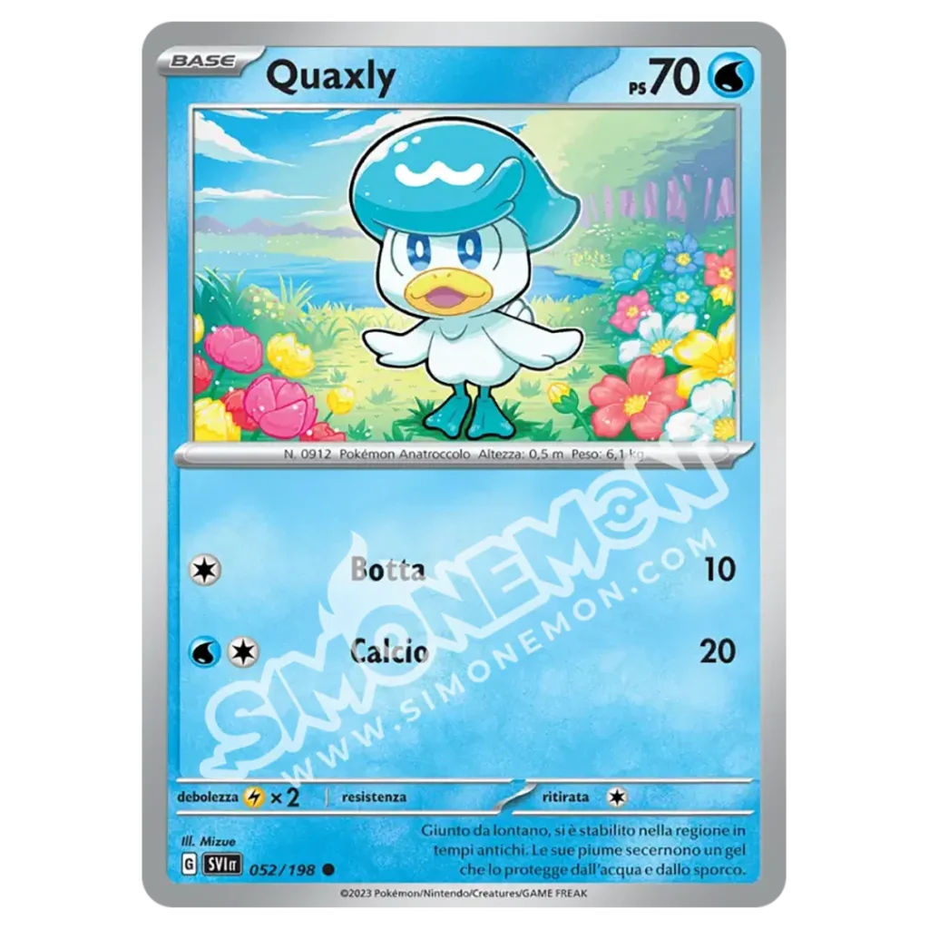 Quaxly 052/198 Scarlatto e Violetto Reverse (IT)