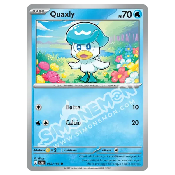Quaxly 052/198 Scarlatto e Violetto Reverse (IT)