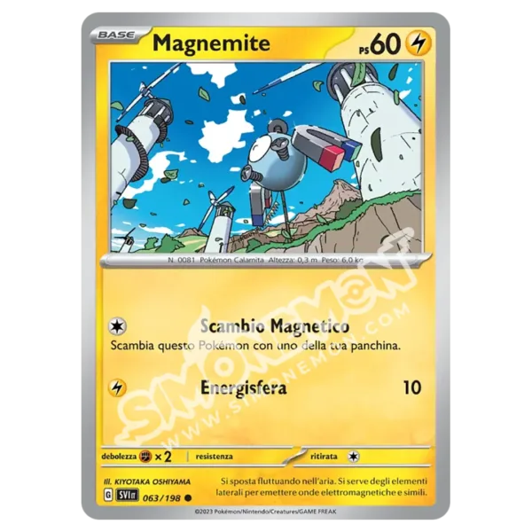 Magnemite 063/198 Scarlatto e Violetto Reverse (IT)