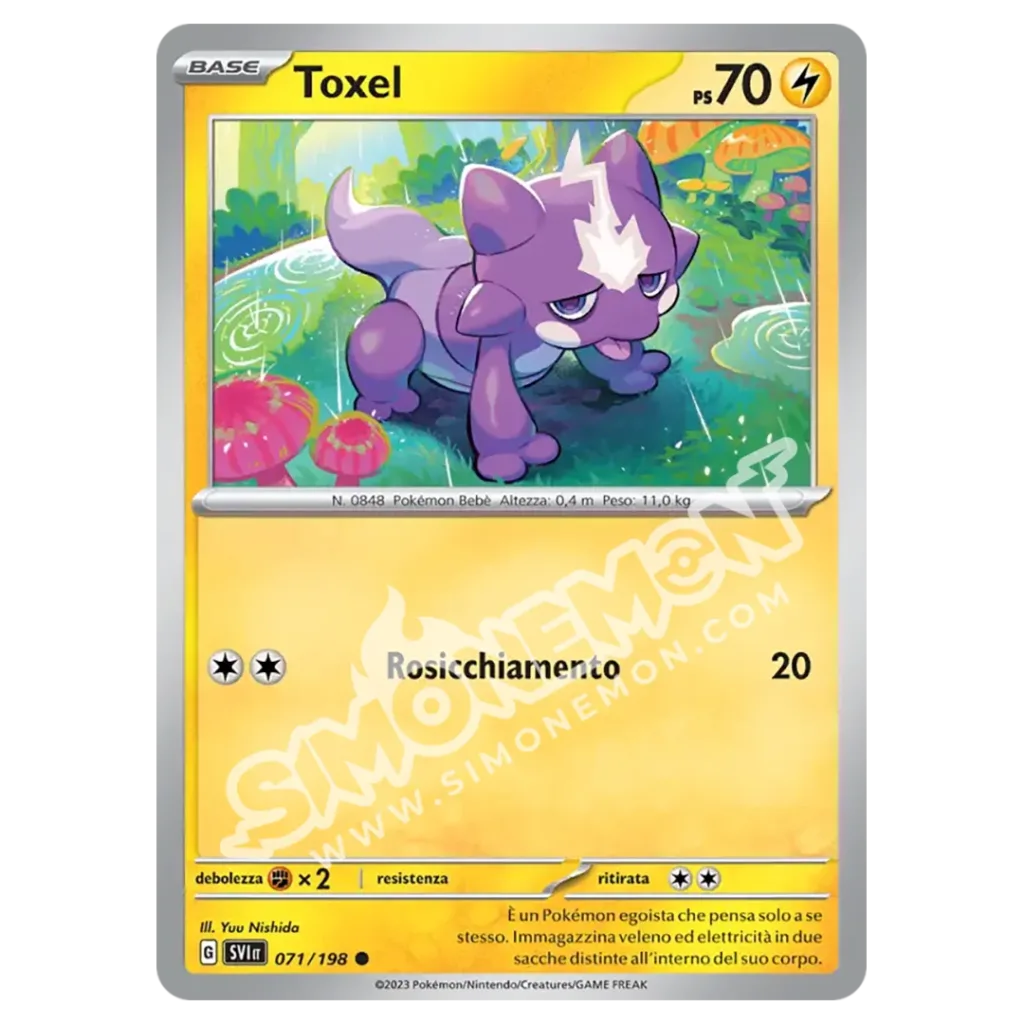 Toxel 071/198 Scarlatto e Violetto (IT)