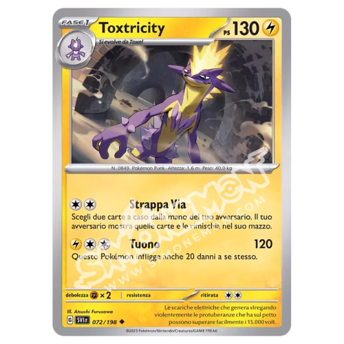 Toxtricity 072/198 Scarlatto e Violetto Reverse (IT)