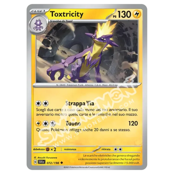 Toxtricity 072/198 Scarlatto e Violetto Reverse (IT)
