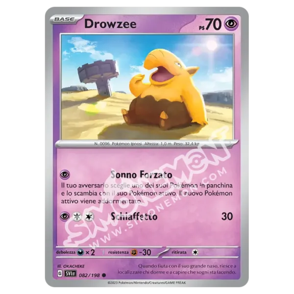 Drowzee 082/198 Scarlatto e Violetto Reverse (IT)