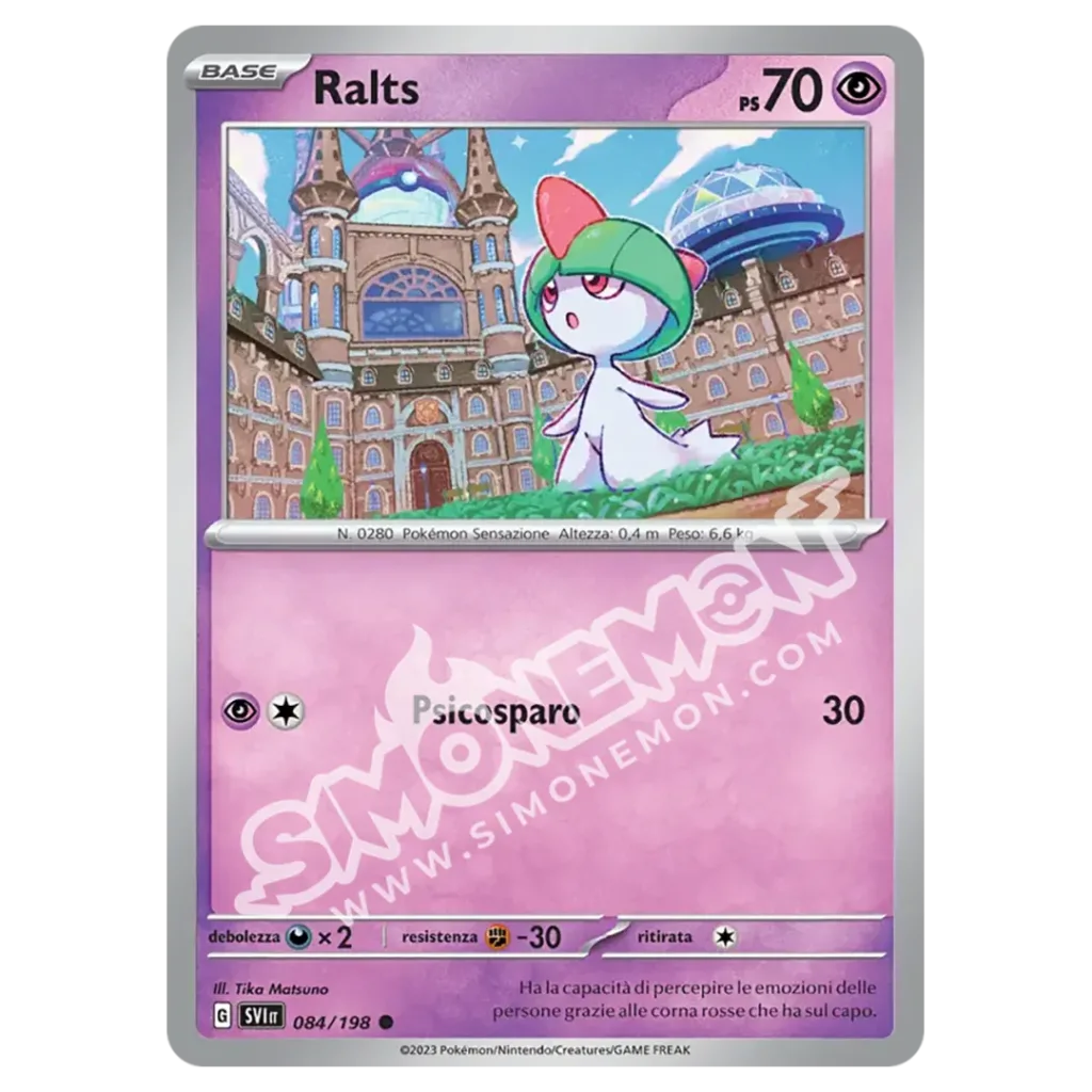 Ralts 084/198 Scarlatto e Violetto Reverse (IT)
