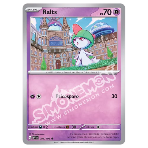 Ralts 084/198 Scarlatto e Violetto Reverse (IT)