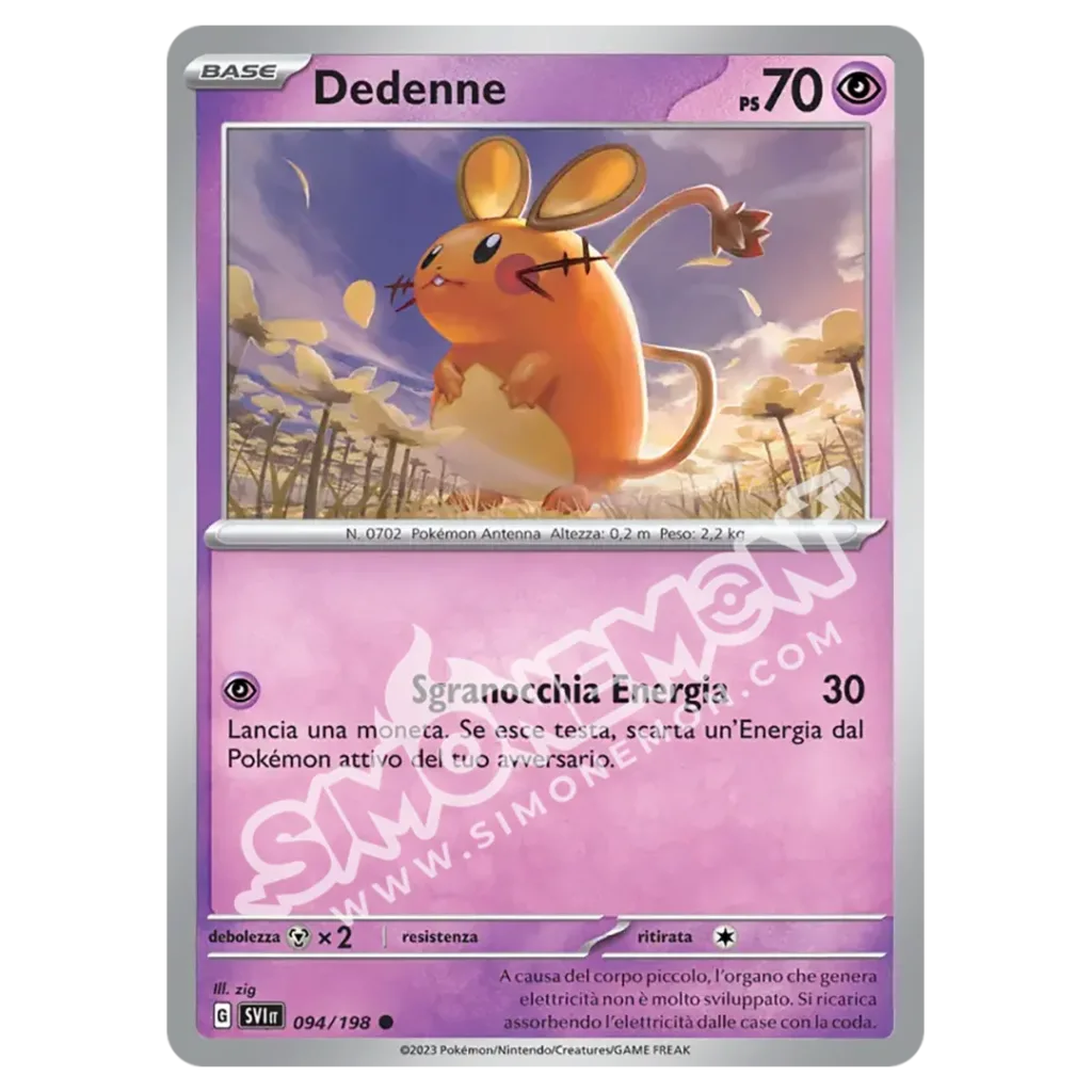 Dedenne 094/198 Scarlatto e Violetto Reverse (IT)
