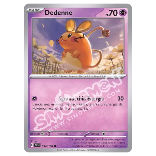 Dedenne 094/198 Scarlatto e Violetto Reverse (IT)