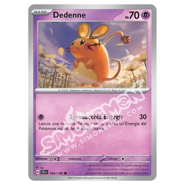 Dedenne 094/198 Scarlatto e Violetto Reverse (IT)