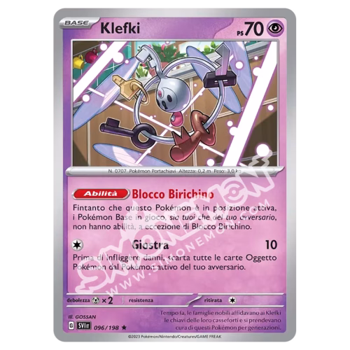Klefki 096/198 Scarlatto e Violetto Foil (IT)