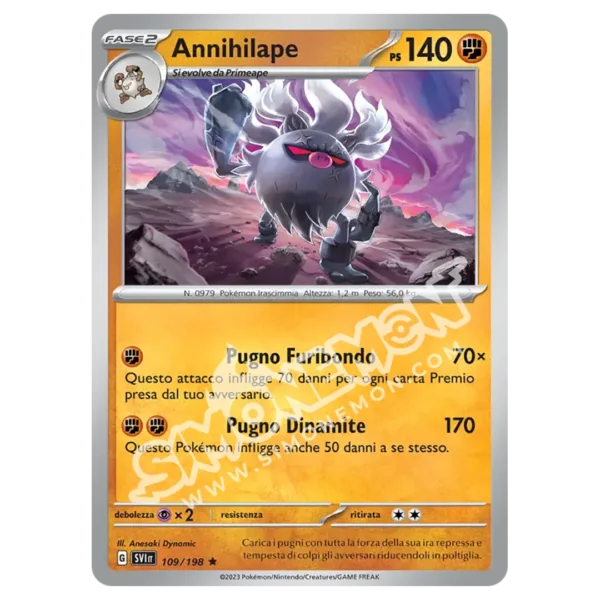 Annihilape 109/198 Scarlatto e Violetto Foil (IT)