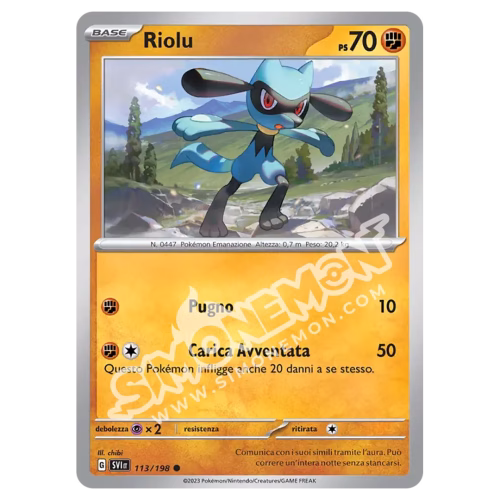 Riolu 113/198 Scarlatto e Violetto (IT)