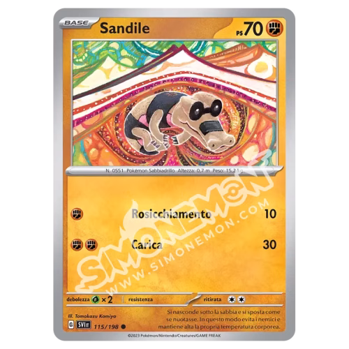 Sandile 115/198 Scarlatto e Violetto Reverse (IT)