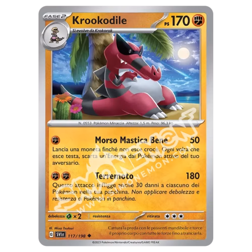 Krookodile 117/198 Scarlatto e Violetto Reverse (IT)