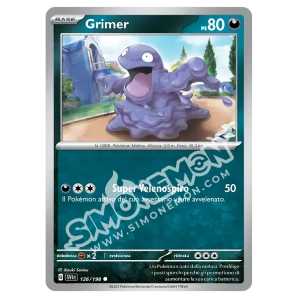 Grimer 126/198 Scarlatto e Violetto Reverse (IT)